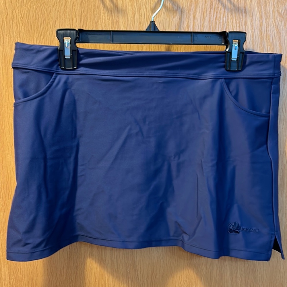 Hapari dark blue size large swim skirt cover up.